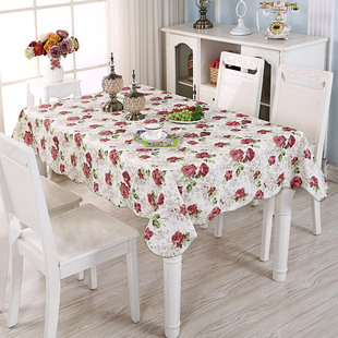 pvc桌布防水防油防烫免洗家用餐桌布长方形台布，塑料桌垫茶几桌布