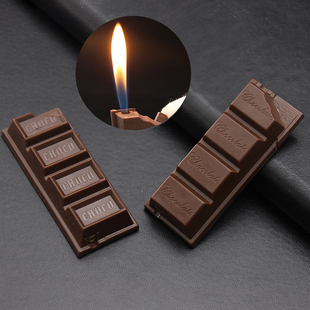 创意个性新奇特迷你巧克力造型点火器搞怪生日礼物超薄明火打火机