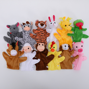 手偶玩具十二生肖动物手指，玩偶套指偶手套婴儿，布娃娃幼儿园阅读区