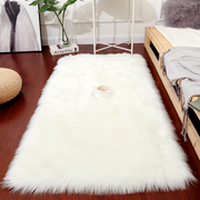 北欧长毛地毯床边毯毛毯地垫加厚客厅茶几毯卧室衣帽间地毯仿羊毛
