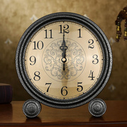 安斯艾尔美式金属座钟大号欧式古典家用客厅时尚，台式桌面钟表台钟