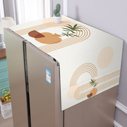 简约北欧冰箱防尘盖布，防尘罩微波炉单双开门冰箱，盖巾洗衣机防尘布
