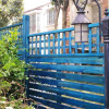 防腐木栅栏 户外栅栏围栏 碳化木栏杆 庭院护栏篱笆 围墙隔断网格