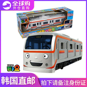 韩国tayo太友音乐小巴士，地铁玩具火车音乐，闪光车男童汽车列车玩具