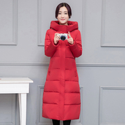 羽绒棉服女2022冬季韩版棉衣，中长款过膝加厚时尚女装棉袄外套