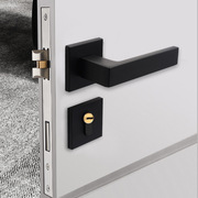 室内门锁木门锁卧室家用防撞磁吸静音合金分体锁房门锁体全套配件