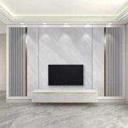 电视背景墙壁纸2022年现代客厅沙发轻奢大理石纹简约墙布壁画
