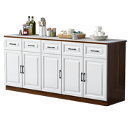 实木餐边柜现代简约小户型置物柜，多功能组合一体，储物高箱靠墙柜子