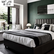 慕空间现代简约床上四件套装样板房间全棉纯棉床品用品多件套家用
