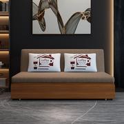 多功能沙发床折叠两用伸缩单人，小户型简约家用实木可拆洗布艺沙发