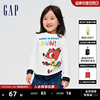 动物城联名Gap男女幼童春秋纯棉长袖儿童装洋气T恤765839
