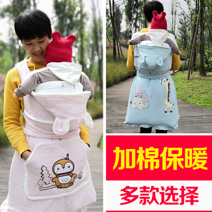 四川传统背带老式婴儿包被云南贵州后背式背小孩背袋秋冬厚款抱被