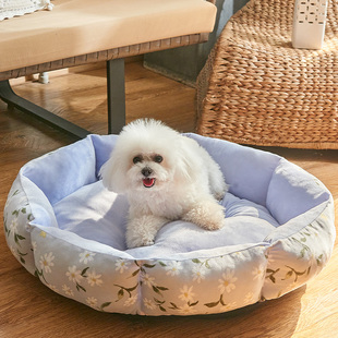 狗窝夏天凉席中小型犬，泰迪比熊狗狗沙发睡垫猫窝四季通用宠物用品