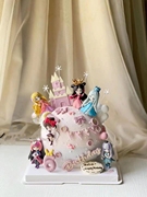 烘焙蛋糕装饰叶罗丽战士冰公主王默白光莹蛋糕装饰卡通玩偶摆件