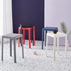 现代简约塑料凳子加厚成人家用餐桌，高板凳(高板凳，)时尚创意北欧方凳彩色椅