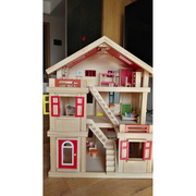 儿童三层娃娃屋玩具房子大型别墅套装女孩过家家diy玩具屋