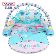 贝恩施婴儿健身架器脚踏钢琴，宝宝音乐游戏毯玩具0-1岁3-6-12个月