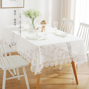 唯米99欧式田园蕾丝家用餐桌，布艺长方形台布茶几巾防尘布遮盖(布遮盖)巾