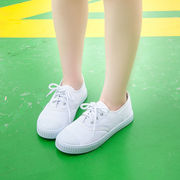 22-40码l儿童小白鞋白布鞋，学生白鞋幼儿园女童，白球鞋(白球鞋)表演鞋