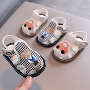 夏季婴幼儿凉鞋男宝0一1岁软底学步鞋宝宝鞋子3月6手工婴儿布鞋女