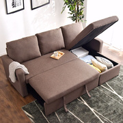 日式小户型沙发床坐睡两用床多功能带抽拉伸缩可储物客厅乳胶沙发