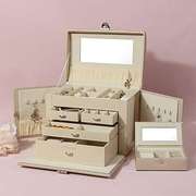 首饰盒送小盒大容量欧式公主，韩国珠宝箱手，饰品收d纳表化妆盒礼物
