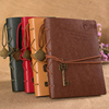 贝微微同款欧式复古旅行日记本，皮面牛皮纸空白，内页笔记事本子