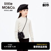 美丽诺羊毛littlemoco童装，24春男女童，半高领长袖打底衫毛衣