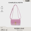 charles&keith小方，包ck2-20781652时尚拼接链条，精致单肩斜挎包女