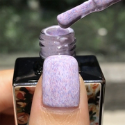 美甲甲油胶2024年浅紫色，皮草丝绒款式光疗指甲油，胶万能百搭