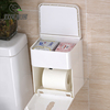 厕所吸盘卷纸盒壁挂卫生间纸巾盒，防水卫生纸盒，免打孔抽纸盒纸巾架