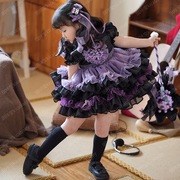 原创儿童库洛米公主裙蓬蓬纱短袖演出连衣裙女童蛋糕裙生日礼服裙