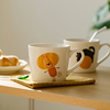 肆月马克杯家用创意可爱陶瓷杯子，咖啡杯高颜值小众设计情侣喝水杯