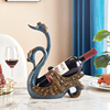 欧式创意天鹅红酒架，装饰摆件简约现代家居，酒柜客厅葡萄酒架礼物