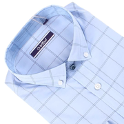 金利来商务男装长袖格子衬衫 春款含棉衬衣MCL20111411-25