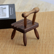 实木制小椅子手机支架桌面，手机支架底座创意，摆件小凳子手机支架