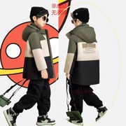 2023男童装脱卸羽绒服九成品K008童款半成品翻新加厚定制加工