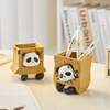 创意可爱熊猫笔筒收纳盒办公室，桌面儿童女孩学生，书桌装饰品摆件