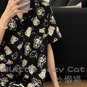 韩国hellokitty猫睡衣女夏季纯棉，短袖高级感可爱两件套家居服学生