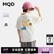 设计师系列MQD童装男大童短袖印花T恤套装24夏时尚短袖t短裤
