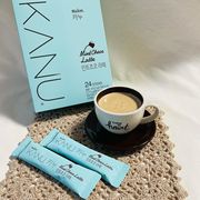 王霏霏的本命低脂韩国咖啡KANU薄荷拿铁原味双倍浓低咖啡因