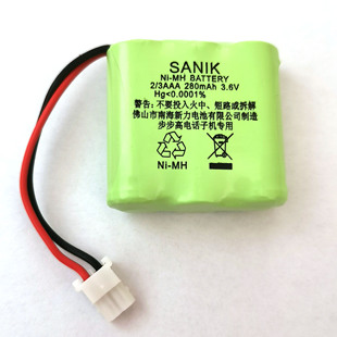 sanik电池，适用步步高无绳电话电池，步步高子母机无绳电话机电池