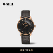 新年礼物Rado瑞士雷达表晶璨系列皮表带手表男机械手表腕表