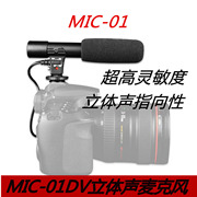 适用于MIC-01单反相机DV立体声麦克风摄影机专业采访新闻录音话筒