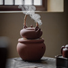 碳火煮茶炉风炉煮茶器碳炉加热底座户外陶泥炉，家用碳炉复古茶壶