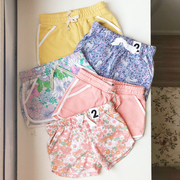 夏季外贸欧美澳洲原单大中小女童纯棉短裤沙滩裤，多色多款1-10岁