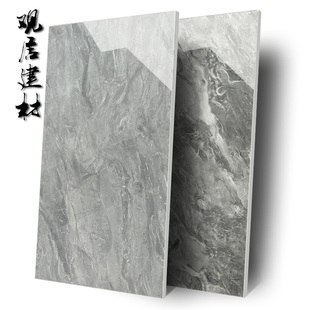 广东佛山瓷砖60x120地砖客厅暖灰色通体全瓷地板砖连纹磁砖地板砖