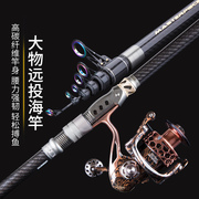 日本碳素远投竿海杆2.43.63.94.5米超硬抛竿钓鱼竿海竿套装