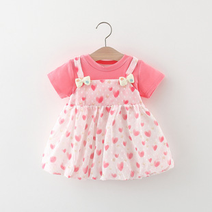 0-1-2-3岁4女宝宝夏装裙子公主裙洋气韩版女童衣服婴儿童装服装