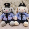 兔警官police制服警察兔子毛绒玩具公仔礼物logo定制